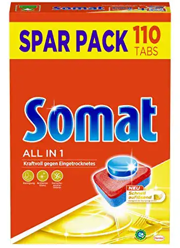 Spülmaschinentabs Somat All in 1 Spülmaschinen Tabs, 110 Tabs