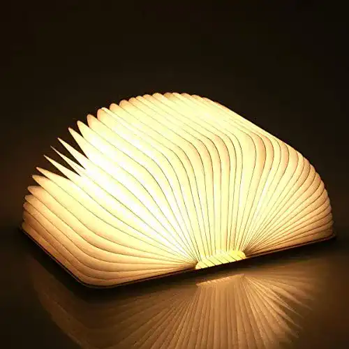 Buchlampe YUANJ Hölzern, faltend, magnetisch, USB Aufladbar