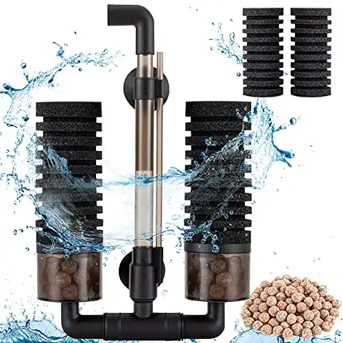 Innenfilter Aquarium 60l hygger Schwammfilter, bis 150 Liter