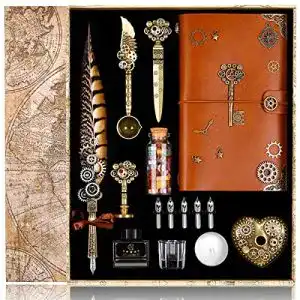 Schreibfeder YICMY Kalligraphie Feder Vintage Federstift Tinte Set