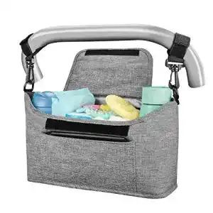 Kinderwagen-Organizer Yoofoss, 33x11x17cm, hellgrau