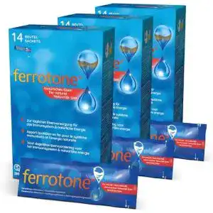 Eisenpräparate flüssig Ferrotone Vorteils-Set, 42 x 20ml Beutel