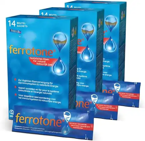 Eisenpräparate flüssig Ferrotone Vorteils-Set, 42 x 20ml Beutel