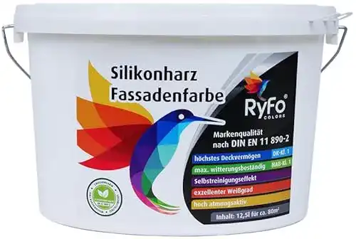 Fassadenfarbe RyFo Colors Silikonharz 12,5l (Größe wählbar)