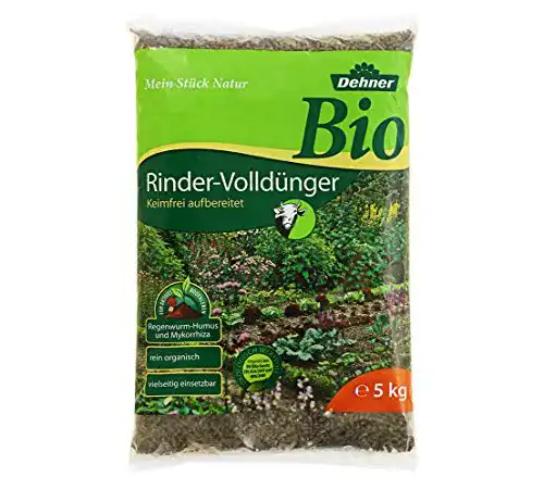 Rinderdung Dehner Bio Rindervolldünger, 5 kg, für ca. 30 qm
