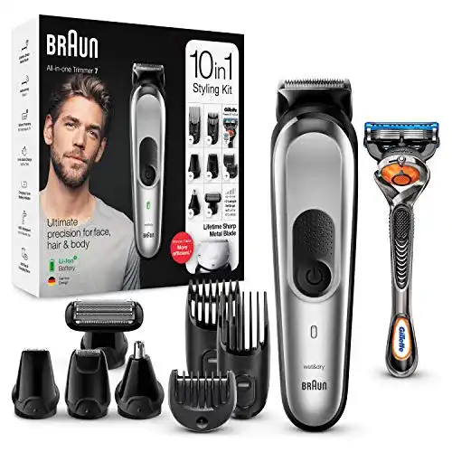 Akku-Haarschneider Braun Barttrimmer/Haarschneider 10-in-1 Set