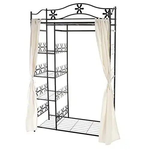 Offener Kleiderschrank Mendler Metall-Garderobe Genf