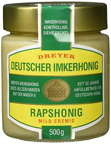 Die beste Rapshonig Dreyer Deutscher, 2er Pack (2 x 500 g) 2026 Test Bestseller Rapshonig Dreyer Deutscher, 2er Pack (2 x 500 g)