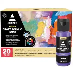 Arteza-Acrylfarben ARTEZA Basteln Acrylfarben Set, 20 Vintage Töne