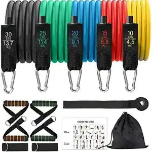 Expander Uvistare Resistance Bands Bänder Widerstandsband Set mit Trainingsguide