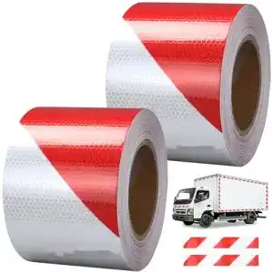 Klebeband rot-weiß HPiano 2 STÜCK EReflektierendes Band 5cm x3m