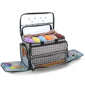 Stricktasche Yarwo Garntasche zum Stricken, Aufbewahrungstasche