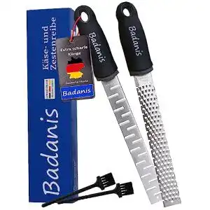 Zester-Reibe BADANIS ® 2er Spar-Set, Edelstahl
