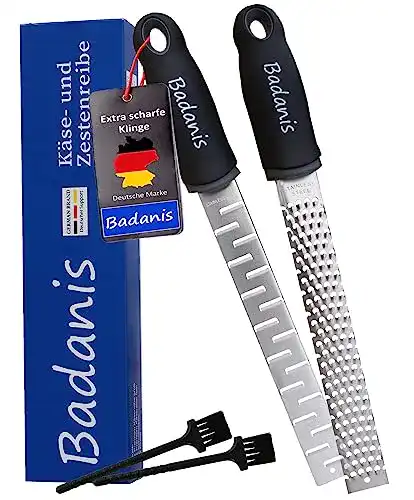 Zester-Reibe BADANIS ® 2er Spar-Set, Edelstahl