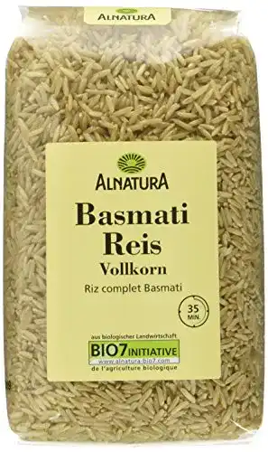 Basmatireis Alnatura Bio Basmati Vollkorn, 6 x 500 g