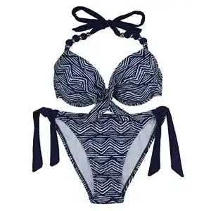 Bikini EONAR Damen Seitlich Gebunden, Sets, Push-up-Oberteil