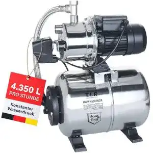TIP-Hauswasserwerk T.I.P. 31140 HWW 4500 INOX, Silber