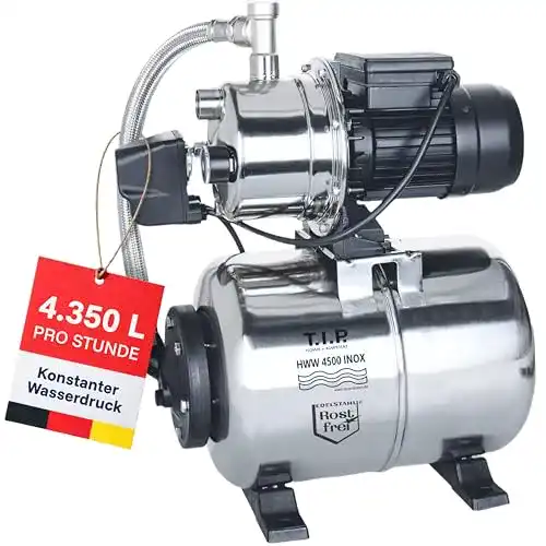 TIP-Hauswasserwerk T.I.P. 31140 HWW 4500 INOX, Silber