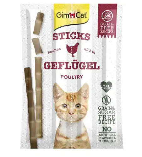 Katzensticks GimCat Sticks Geflügel – Softe Kaustangen