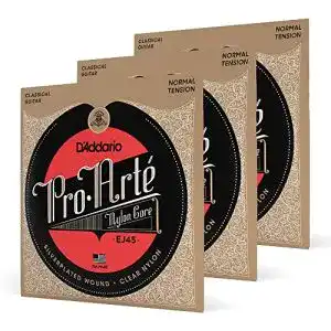 Gitarrensaiten D’Addario Nylonsaiten Konzertgitarre 3er Pack