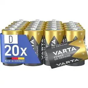 D-Batterien Varta Power on Demand D Mono Batterien, 20er Pack