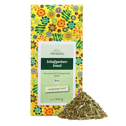 Schafgarbentee Herbaria Schafgarbenkraut, 100 g Tüte, Bio