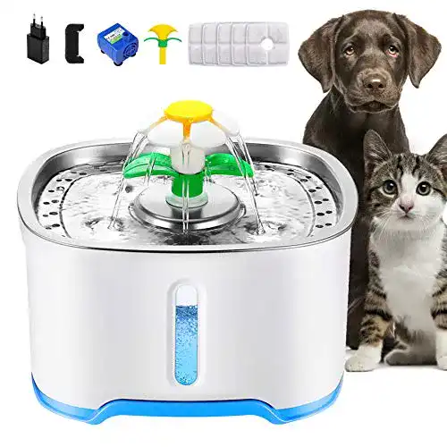 Trinkbrunnen Hund Wilktop Katzen Trinkbrunnen, 5 Aktivkohlefilter