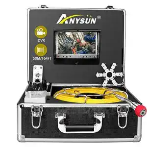 Kanalkamera anysun Endoskopkamera 50m, 7-Zoll-LCD-Monitor