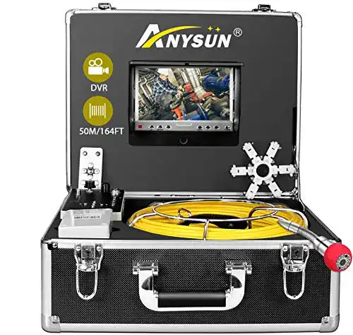 Kanalkamera anysun Endoskopkamera 50m, 7-Zoll-LCD-Monitor