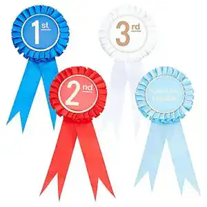 Turnierschleife AHANDMAKER 4pcs Award Ribbons, 1. 2. 3. 4.