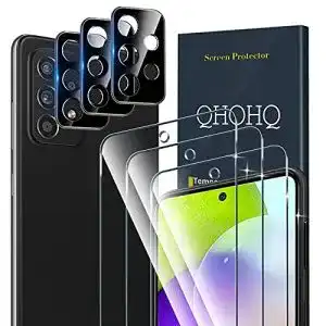 Samsung-Galaxy-A52-Panzerglas QHOHQ 3 Stück Schutzfolie