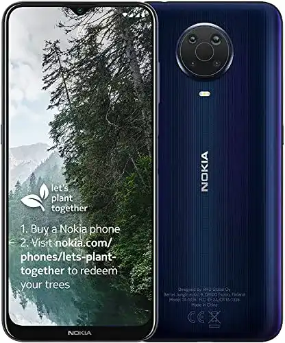Smartphone 64GB Nokia G20, 4GB RAM, Dual SIM, Night Blue
