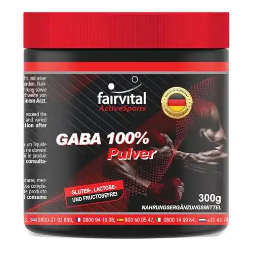 Gaba fairvital Pulver 300g, 100% reine Gamma-Aminobuttersäure