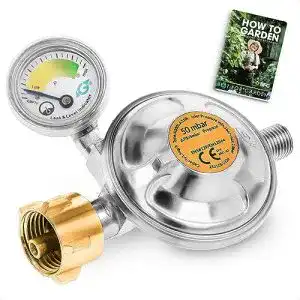 Gasdruckregler mit Manometer BFG Gasregler 50mbar 1,5kg/h
