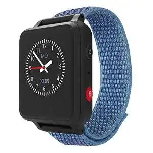 Kinder-Smartwatch ANIO 5 (blau), SOS Funktion, GPS, Schrittzähler