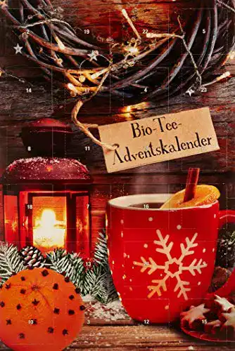 Tee-Adventskalender Bull + Bear Bio- mit 24 Pyramidenbeuteln
