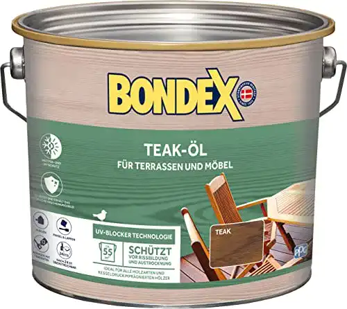 Teaköl Bondex Teak-Öl Teak 2,50 l – 330059