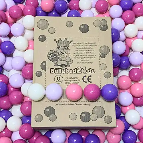 Bälle für Bällebad Bällebad24 200 Bälle, Bio-Kunststoff Bällebad