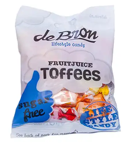 Zuckerfreie Süßigkeiten de Bron Low Carb Frucht-Kaubonbons, 90g