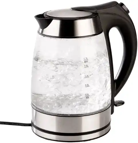 Glas-Wasserkocher Rosenstein & Söhne, temperaturabhängige LED