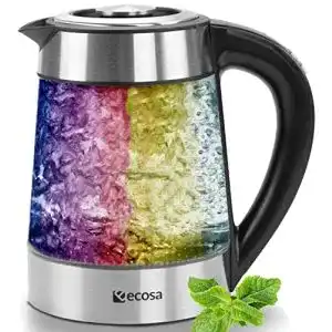 Glas-Wasserkocher ecosa Glas Wasserkocher 1,7 Liter, 2200 Watt