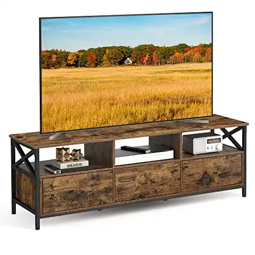 Lowboard VASAGLE TV-Schrank, für Fernseher bis zu 65 Zoll