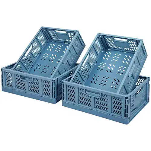 Transportbox Tuevob Faltbar Plastik Lagerkisten 4er-Set