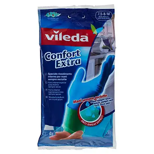 Gummihandschuhe Vileda Comfort und Care mit Kamille Lotion