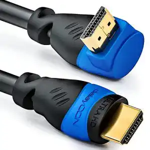 HDMI-Kabel deleyCON 1,5m HDMI 270° Grad Winkel Kabel