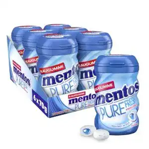 Kaugummi MENTOS Pure Fresh Mint, 6er Box Dragees