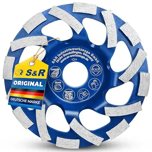Diamant-Schleiftopf S&R Diamantschleiftopf 125 x 22,23 mm