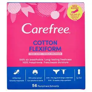 Slipeinlagen Carefree Slipeinlage flexiform fresh, 58 Stück