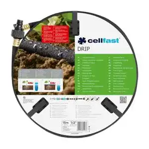Perlschlauch Cellfast Tropfschlauch 1/2′ 15m 3-tlg. Set Schlauch
