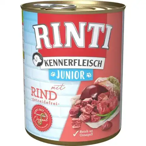 Die beste Rinti-Nassfutter Rinti Kennerfleisch Junior Rind 12x 800g 2026 Test Bestseller Rinti-Nassfutter Rinti Kennerfleisch Junior Rind 12x 800g